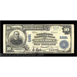 Somerset, KY - $10 1902 Plain Back Fr. 633 The Farmers NB Ch. # 5881This Pulaski County bank is repr