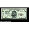 Image 1 : Lewiston, ME - $5 1929 Ty. 2 The Manufacturers NB Ch. # 2260A barely handled example that looks new