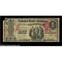 Boston, MA - $1 1875 Fr. 384 The NB of Commerce Ch. # 554Well circulated and with some pinholes and