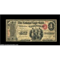 Boston, MA - $1 Original Fr. 380 The National Eagle Bank Ch. # 993First Charters and Brown Backs onl