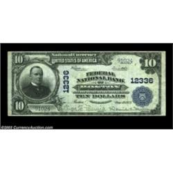 Boston, MA - $10 1902 Plain Back Fr. 635 Federal NB Ch. # 12336A perfect match in grade to the $5 of