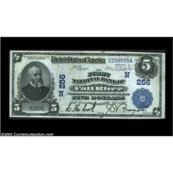 Fall River, MA - $5 1902 Date Back Fr. 590 The First NB Ch. # (N)256A high grade example with vivid