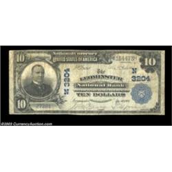 Leominster, MA - $10 1902 Plain Back Fr. 624 The Leominster NB Ch. # (N)3204A tougher Leominster ban