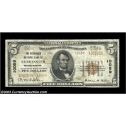 Leominster, MA - $5 1929 Ty. 2 The Merchants NB Ch. #10059A circulated but still quite presentable e