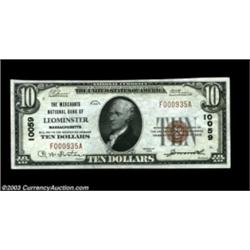 Leominster, MA - $10 1929 Ty. 1 The Merchants NB Ch. # 10059Crackling fresh Choice Crisp Uncirculate