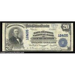New Bedford, MA - $20 1902 Plain Back Fr. 661 The Safe Deposit NB Ch. # 12405A tough note to obtain