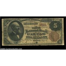 Paw Paw, MI - $5 1882 Brown Back Fr. 468 The First NB Ch. # 1521A great $5 Brown Back which combines