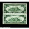 Image 2 : Port Huron, MI - $10 1929 Ty. 1 First NT & SB Ch. # 4446An uncut pair of Series 1929 examples, the n