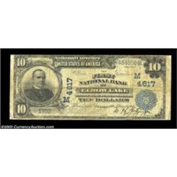 Elbow Lake, MN - $10 1902 Plain Back Fr. 627 The First NB Ch. # (M)4617An evenly circulated large ex