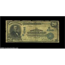 Sherburn, MN - $20 1902 Plain Back Fr. 650 The Sherburn NB Ch. # (M)6348A very rare large size examp