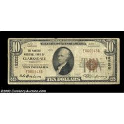 Clarksdale, MS - $10 1929 Ty. 1 The Planters NB Ch. # 12222One of only a very few truly scarce Missi