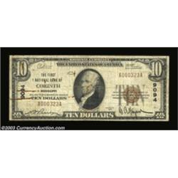 Corinth, MS - $10 1929 Ty. 1 The First NB Ch. # 9094This bank was Corinth's sole small size issuer,
