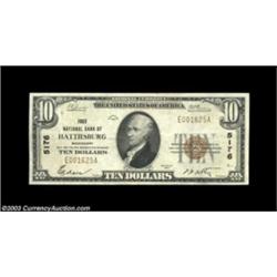 Hattiesburg, MS - $10 1929 Ty. 1 First NB Ch. # 5176A nice Very Fine+++ example.  Important notice:
