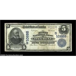 Itta Bena, MS - $5 1902 Plain Back Fr. 605 The First NB Ch. # (S)10688A very scarce note from the on