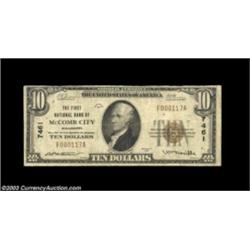McComb City , MS - $10 1929 Ty. 1 The First NB Ch. # 7461A scarce note from the only bank to issue i