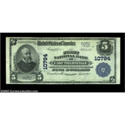 Caruthersville, MO - $5 1902 Plain Back Fr. 606 The First NB Ch. # 10784A just plain rare bank, with
