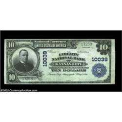 Kansas City, MO - $10 1902 Plain Back Fr. 627 The Liberty NB Ch. # 10039An unusually high grade exam