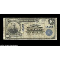 Billings, MT - $10 1902 Plain Back Fr. 635 The Midland NB Ch. # 12407A state from which there are ne