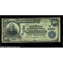 Butte City, MT - $10 1902 Plain Back Fr. 627 The Silver Bow NB Ch. # (W)4283Large notes only from th