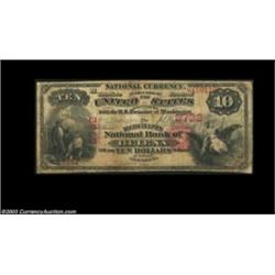 Helena, MT - $10 1875 Fr. 422 The Merchants NB Ch. # 2732An extremely rare Montana state issue First