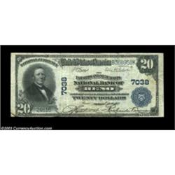 Reno, NV - $20 1902 Plain Back Fr. 650 The Farmers & Merchants NB Ch. # 7038An attractive large exam