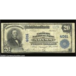 Adams, NY - $20 1902 Plain Back Fr. 652 The Farmers NB Ch. # 4061This piece is one of only seven lar