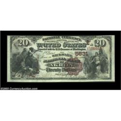 Akron, NY - $20 1882 Brown Back Fr. 504 The Wickware NB Ch. # (E)5631A truly rare note from the only