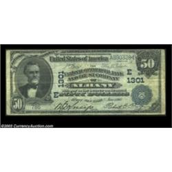 Albany, NY - $50 1902 Plain Back Fr. 675 The National Commercial B & TC Ch. # (E)1301A very scarce h