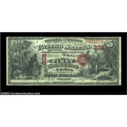 Andes, NY - $5 Original Fr. 394 The First NB Ch. # 302A superlative note on an excessively rare bank