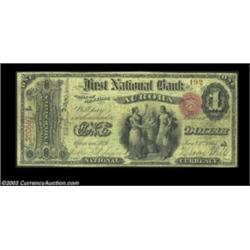 Aurora, NY - $1 Original Fr. 380 The First NB Ch. # 412A new piece to the census and the only ace fr