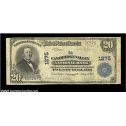Cambridge, NY - $20 1902 Plain Back Fr. 650 The Cambridge Valley NB Ch. # 1275The second title used