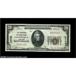 Chappaqua, NY - $20 1929 Ty. 1 The Chappaqua NB Ch. # 12746A single note from the sheet we sold almo