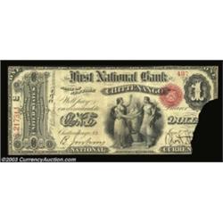 Chittenango, NY - $1 Original Fr. 380 The First NB Ch. # 179A great New York rarity from a bank whic