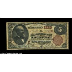 Haverstraw, NY - $5 1882 Brown Back Fr. 474 The NB of Haverstraw Ch. # (E)2229A very scarce type and