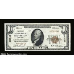 Heuvelton, NY - $10 1929 Ty. 1 The First NB Ch. # 10446A just plain rare St. Lawrence County bank, f