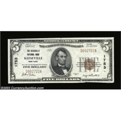 Keeseville, NY - $5 1929 Ty. 1 The Keeseville NB Ch. # 1753A bright and pretty note which appears ne