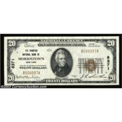 Morristown, NY - $20 1929 Ty. 1 The Frontier NB Ch. # 8371A new note to the census and a total surpr