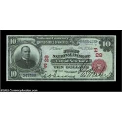 New York, NY - $10 1902 Red Seal Fr. 613 The First NB Ch. # (E)29An exceptionally bright Red Seal wi