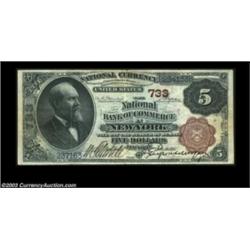New York, NY - $5 1882 Brown Back Fr. 467 The NB of Commerce Ch. # 733A high end circulated $5 Brown