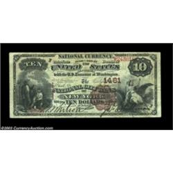 New York, NY - $10 1882 Brown Back Fr. 482 The National City Bank Ch. # 1461A nice type example. Ver