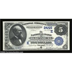 Ogdensburg, NY - $5 1882 Value Back Fr. 574 The NB of Ogdensburg Ch. # (E)2446A beautiful note which