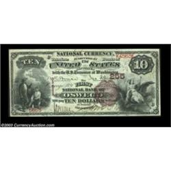 Oswego, NY - $10 1882 Brown Back Fr. 479 The First NB Ch. # 255One of a small group of high grade Br
