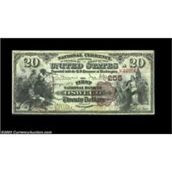 Oswego, NY - $20 1882 Brown Back Fr. 493 The First NB Ch. # 255The mate to the note above, and an at