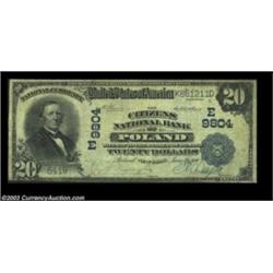Poland, NY - $20 1902 Plain Back Fr. 653 The Citizens NB Ch. # (E)9804A very scarce bank in large si