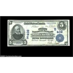 Port Chester, NY - $5 1902 Date Back Fr. 590 The First NB Ch. # (E)402A high grade Date Back from th