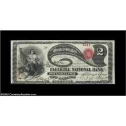 Poughkeepsie, NY - $2 Original Fr. 387 The Fallkill NB Ch. # 659An absolutely beautiful Lazy Deuce w
