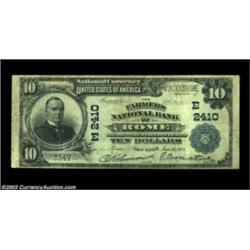 Rome, NY - $10 1902 Plain Back Fr. 632 The Farmers NB Ch. # (E)2410A nice evenly circulated Fine exa