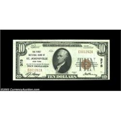 Saint Johnsville, NY - $10 1929 Ty. 1 The First NB Ch. # 375A nice high grade single example from th