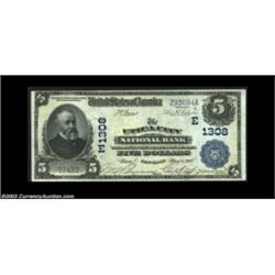 Utica, NY - $5 1902 Date Back Fr. 590 The Utica City NB Ch. # (E)1308A vividly colored high end Date