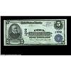 Image 1 : Utica, NY - $5 1902 Plain Back Fr. 598 Utica NB & TC Ch. # 1308A scarcer title which was used on lar